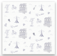 Load image into Gallery viewer, Parisian Fromagerie Toile Wrapping Paper – Elegant French-Inspired Gift Wrap | 20x29” Artisanal Cheese & Paris Print