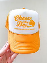 Load image into Gallery viewer, Cheese The Day Trucker Hat

